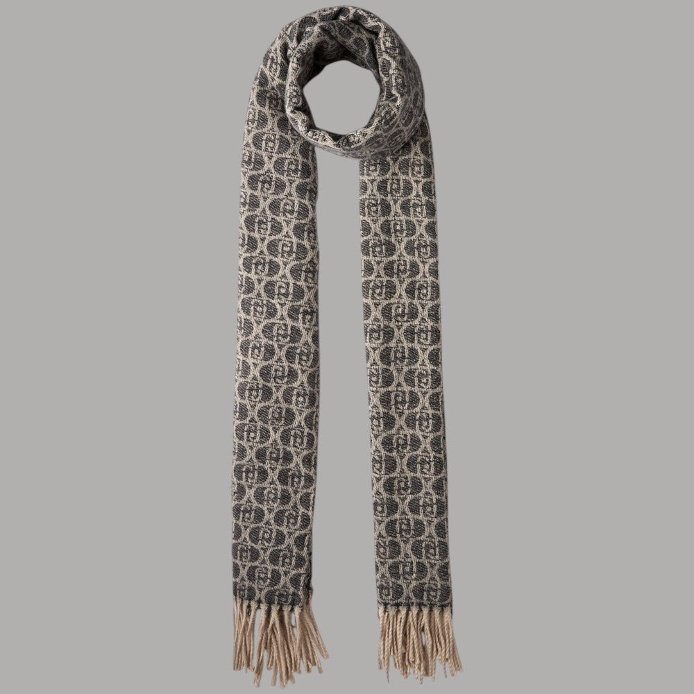 Liu Jo sciarpa nera con logo monognam 2F5018T0300 - Prodotti di Classe