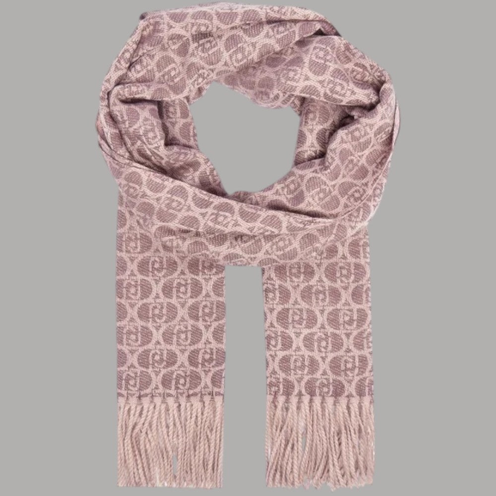 Liu Jo sciarpa taupe con logo monognam 2F5018T0300 - Prodotti di Classe