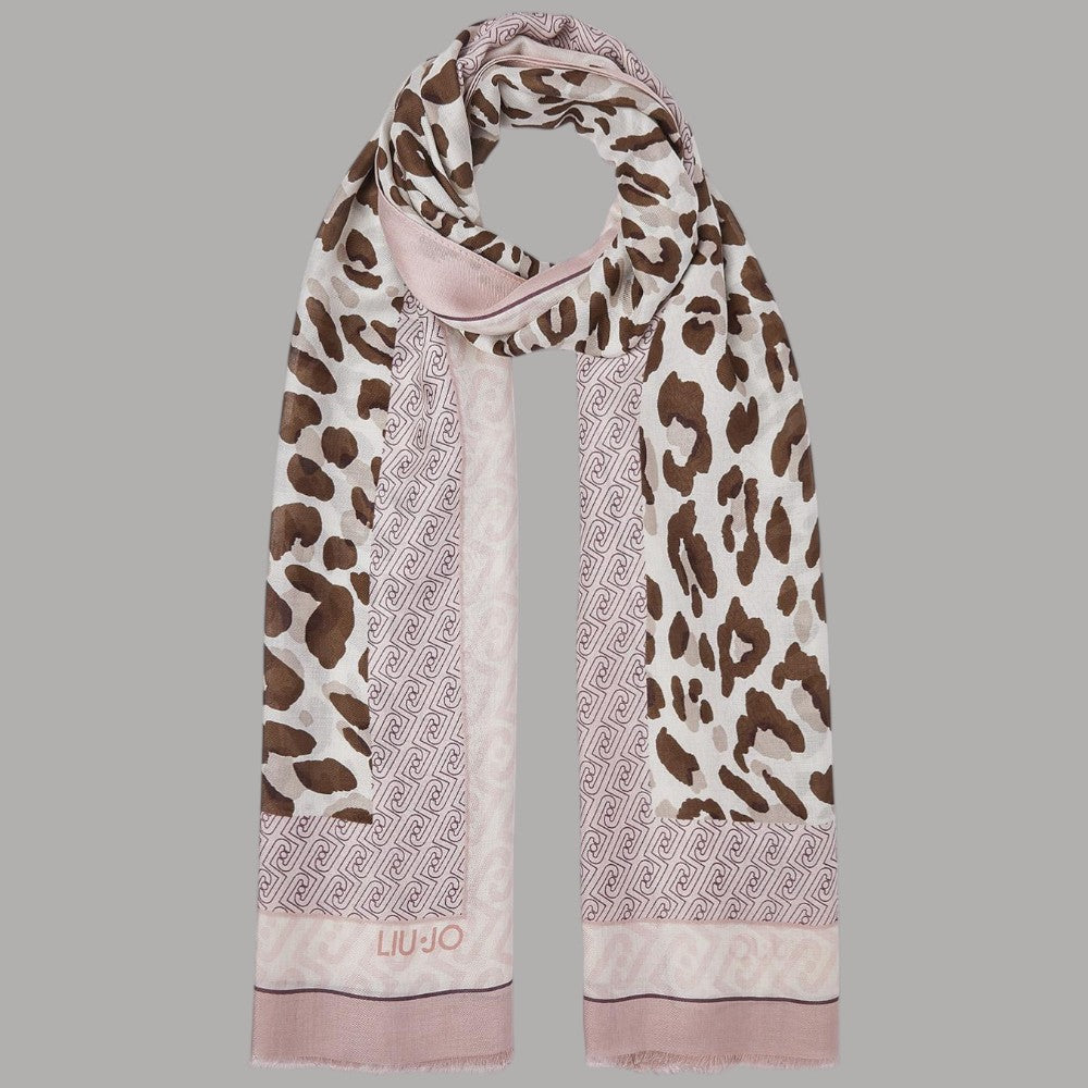 Liu Jo stola animalier modal 90x180 cm con logo elegante - Prodotti di Classe