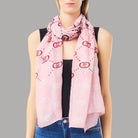 Liu Jo stola con logo 70x180 lilla degrade 2F5080T0300 - Prodotti di Classe