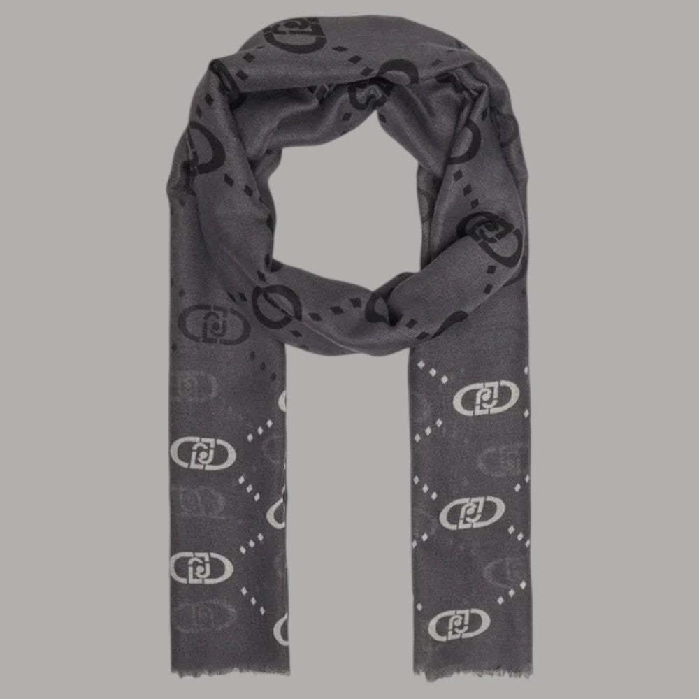 Liu Jo stola con logo 70x180 nero degrade 2F5080T0300 - Prodotti di Classe