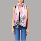 Liu Jo stola lilla animalier floreale 70X180 2F5077T0300 - Prodotti di Classe