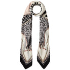 Liu Jo stola stampa ANIMALIER 120X120 2F5083T0300 Nero - Prodotti di Classe