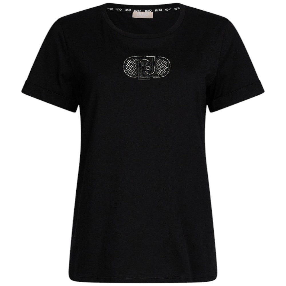 Liu Jo t-shirt nera TA5180JS923 M9308 T-shirt Liu Jo