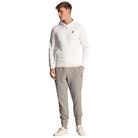 Lyle & Scott felpa bianca con cappuccio ML416VOG Felpe Lyle & Scott