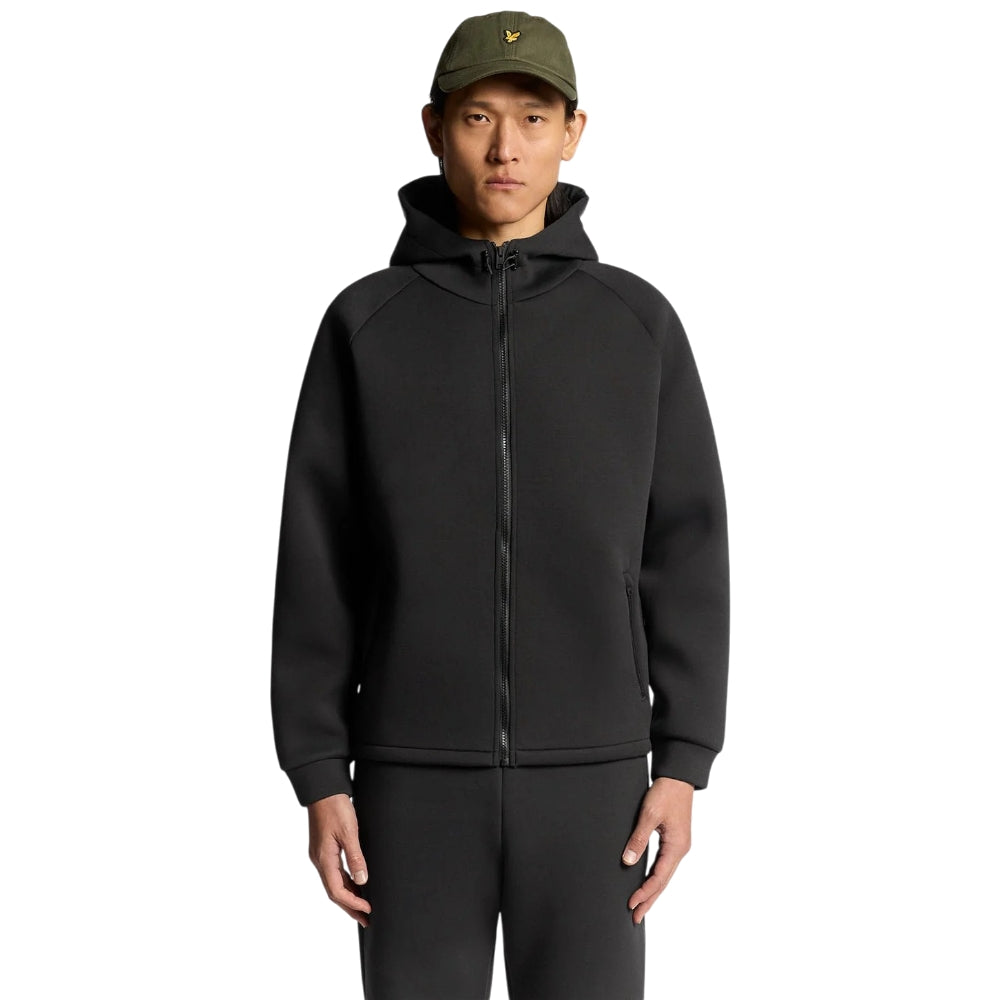 Lyle & Scott felpa nera a giubbino in neoprene ML2516V-Z865 Felpe Lyle & Scott