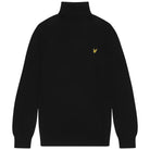 Lyle & Scott maglione collo alto nero in merino KN2103VC Maglieria Lyle & Scott
