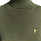 Lyle & Scott maglione collo alto verde in merino KN2103VC Maglieria Lyle & Scott