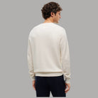 Maglioncino Tommy Hilfiger avorio girocollo con polsini a costine