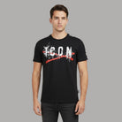 ICON t-shirt con logo e bande IUT017 - Prodotti di Classe