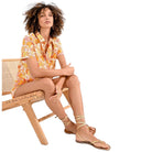 Molly Bracken camicia floreale arancione LA1287ACP Camicie Molly Bracken