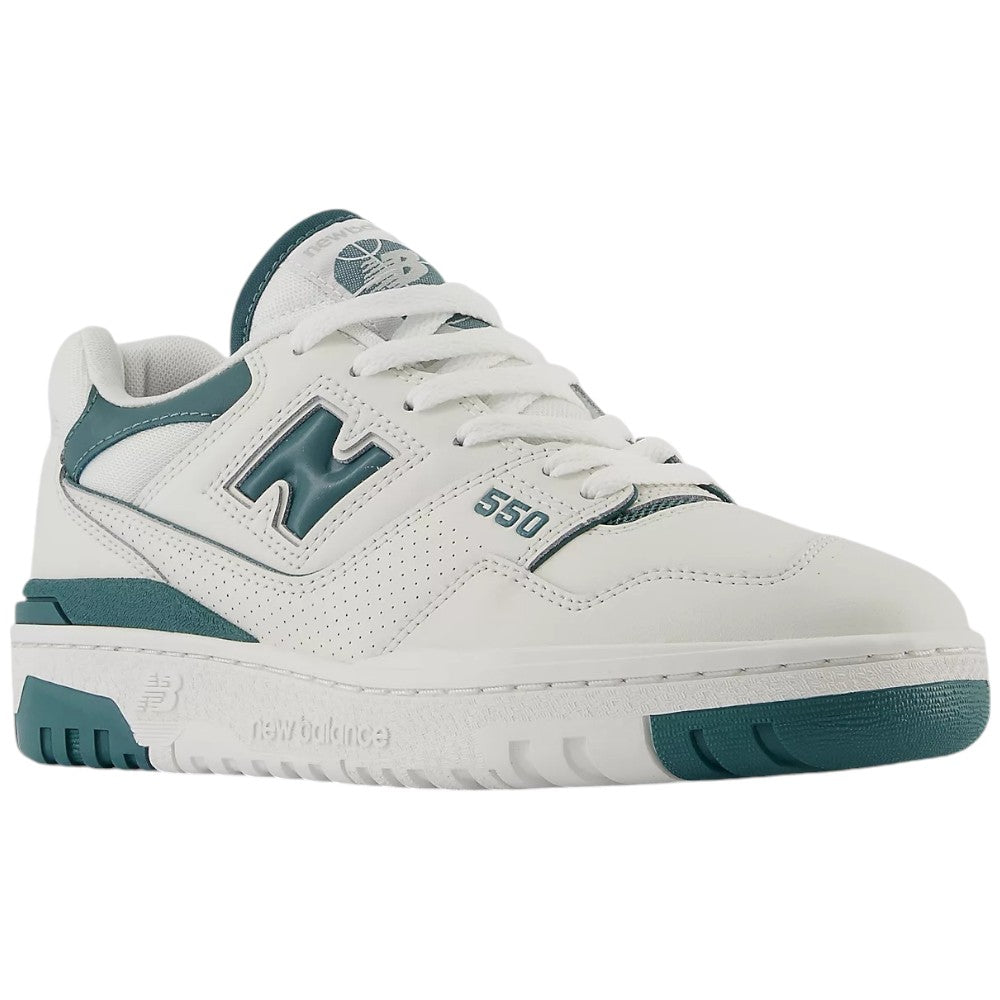 New Balance 550 donna scarpe bianche verdi BBW550BI Sneakers New Balance
