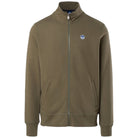 North Sails felpa con zip verde oliva Basic 691221 Felpe North Sails