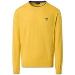 Maglione pullover North Sails ocra in misto cashmere, girocollo, maniche lunghe