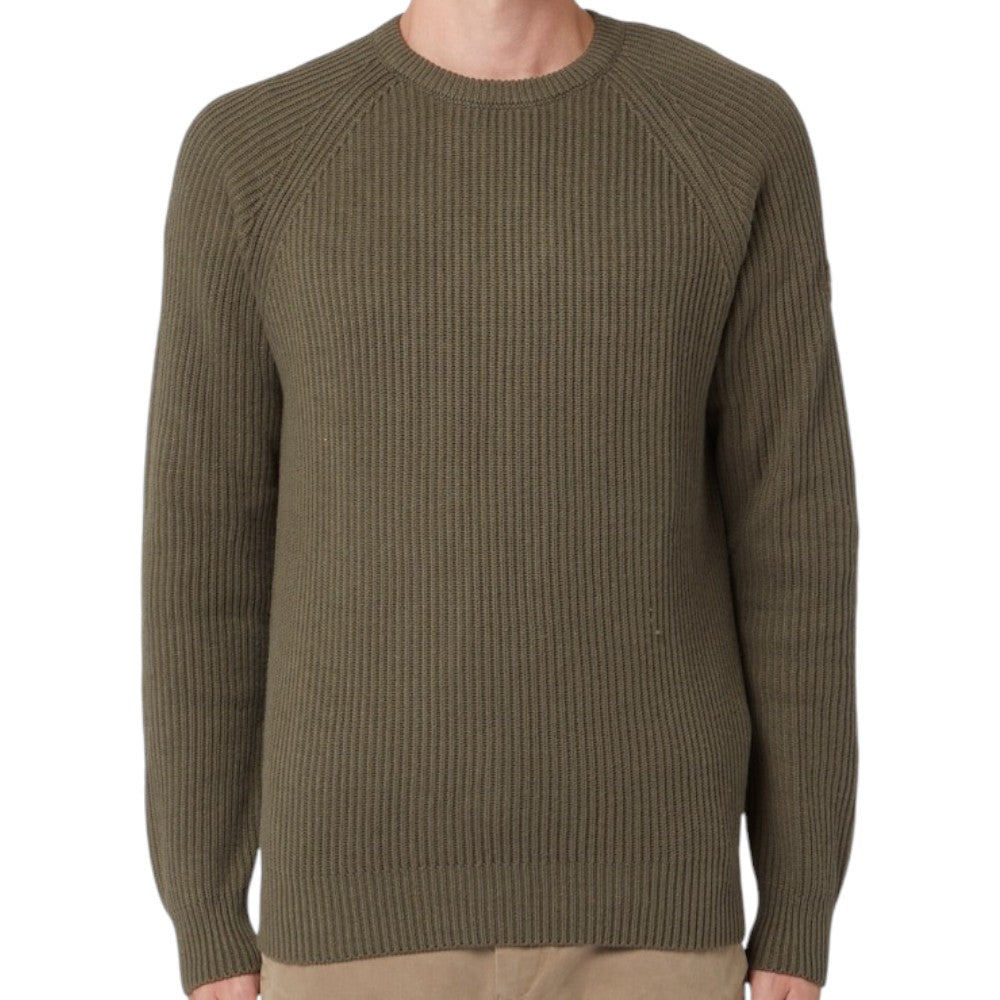 North Sails maglione pullover uomo verde militare 699810 Maglieria North Sails