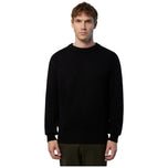 Pullover North Sails nero con girocollo e polsini a coste
