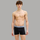 Pacco 3 Boxer Uomo Jack & Jones in Cotone Nero Elastico - Prodotti di Classe