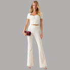 Pantalone Guess Flare Shape Up Evelina Vita Alta Elegante - Prodotti di Classe