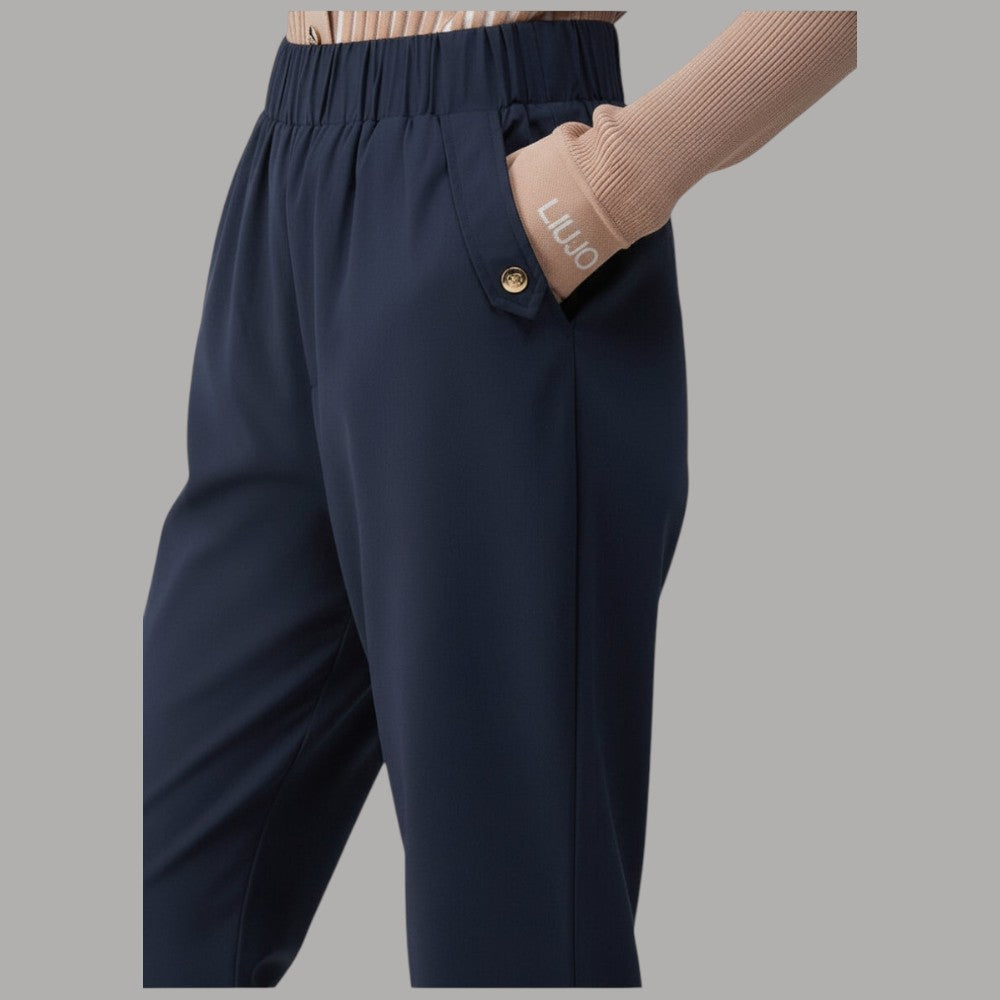 Liu Jo pantaloni slim fit con risvolto TA6255TS922 - Prodotti di Classe