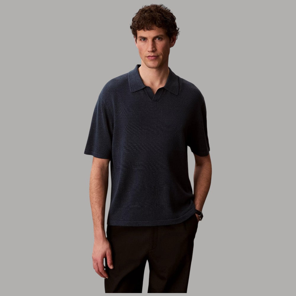 Calvin Klein polo in maglia lino LV04LF313G - Prodotti di Classe