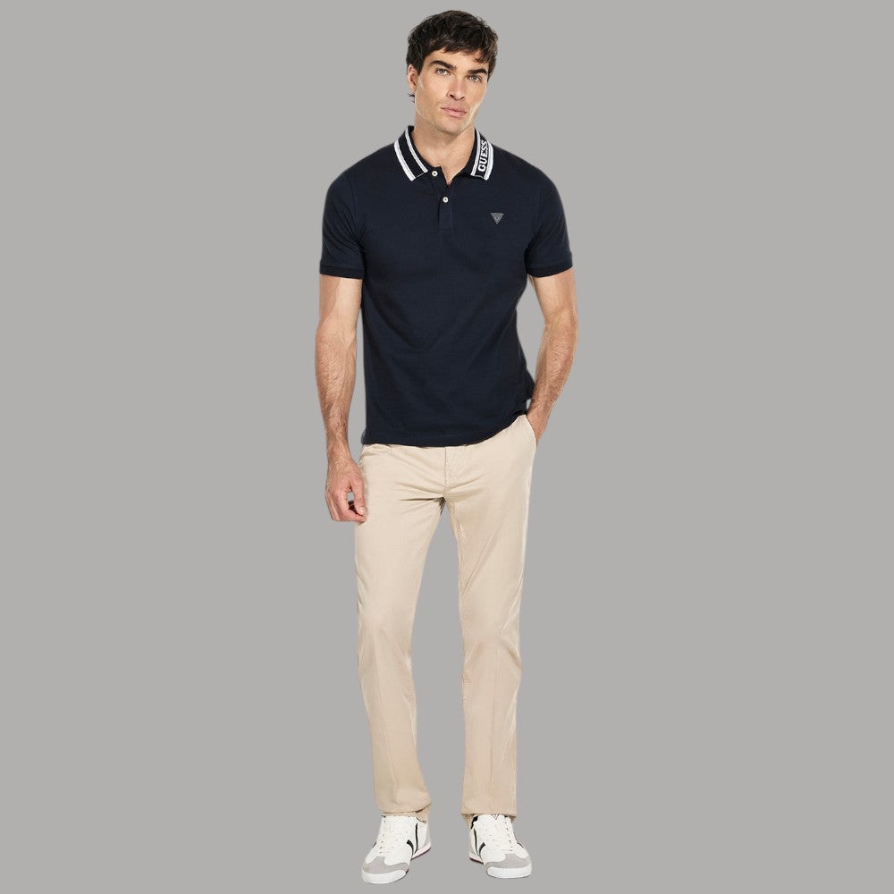 Polo Slim Guess con Logo su Colletto e Petto - Prodotti di Classe