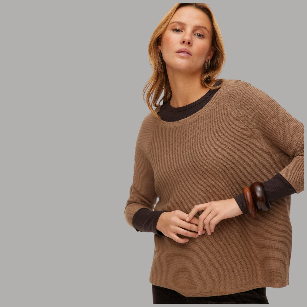 Pullover Donna Vero Moda New Nora 3/4 Cotone Scollo Barca - Prodotti di Classe