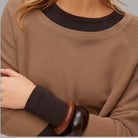 Pullover Donna Vero Moda New Nora 3/4 Cotone Scollo Barca - Prodotti di Classe