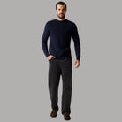 Pullover Guess blu uomo girocollo in maglia a maniche lunghe