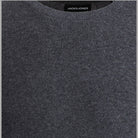 Scollatura girocollo in maglia grigio melange con etichetta JACK&JONES