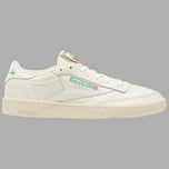 Sneakers Reebok in pelle bianca con logo laterale e lacci, vista laterale
