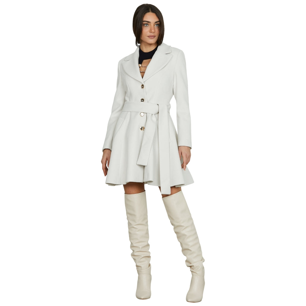 Relish cappotto bianco avorio PALMAST RDA2505550004 Cappotti Relish