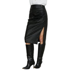 Relish gonna ecopelle longuette nera PARAVI RDA2504299003 Gonne Relish