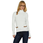 Relish maglia bianca collo alto ALINNIA RDA2502054024 Maglieria Relish