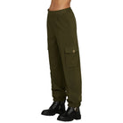 Relish pantalone cargo verde TECLANA RDA2507006030 VITA ALTA C/ELASTICO+TASCONI+TASCHE FRANCESI+PIEGHE Pantaloni Relish
