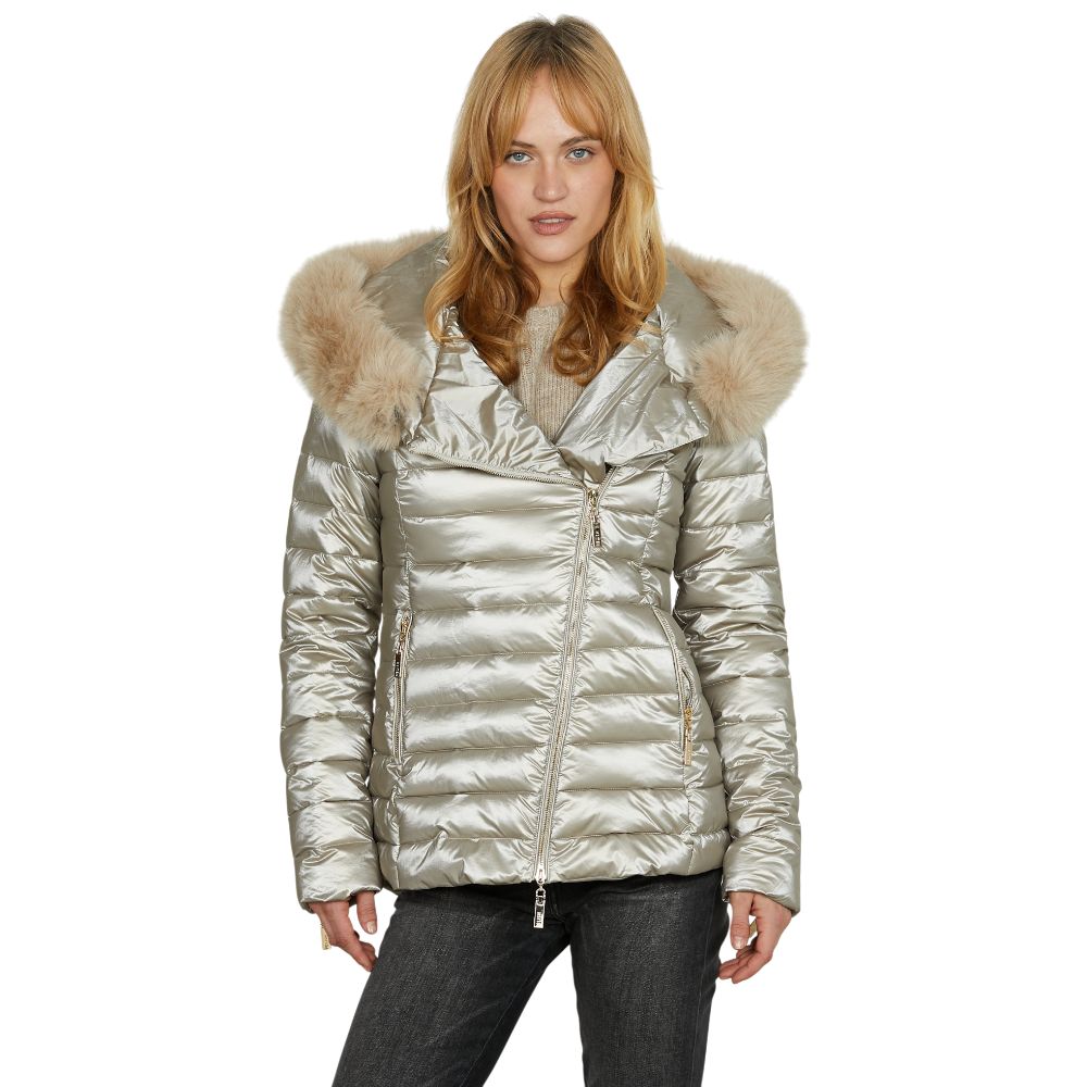 Relish piumino grigio con caccuccio PYLEM RDA2505010023 Giubbini Relish