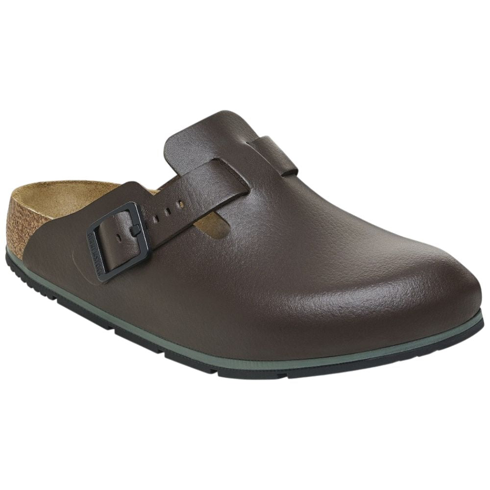 Sabot donna Birkenstock Boston Pro marrone in pelle 1026189 Sandali Birkenstock