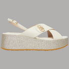 Sandali Glitterati Liu Jo Platform con Suola Alta e Cinturino in Pelle - Prodotti di Classe