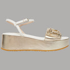 Sandali Oro Platform Donna Liu Jo con Logo e Finiture Metallizzate - Prodotti di Classe