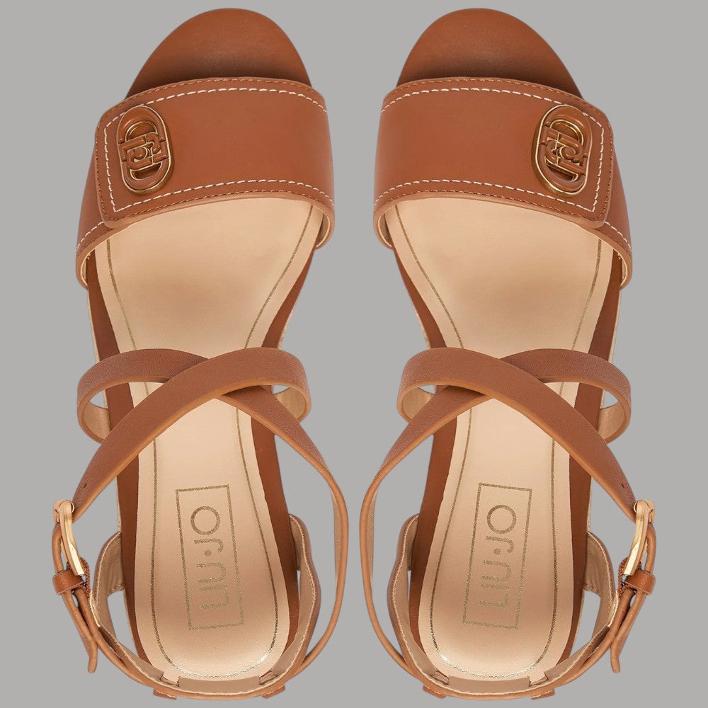 Luiu jo sandalo cuoio con zeppa BALI 01 SA6083P0102 - Prodotti di Classe