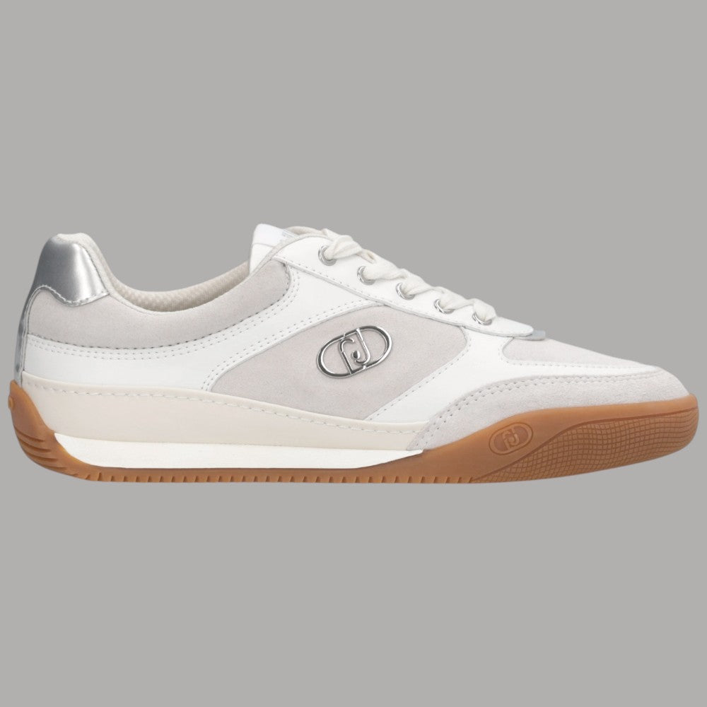 Scarpe Liu Jo LEWIS Bianche Suede con Dettagli Glossy - Prodotti di Classe