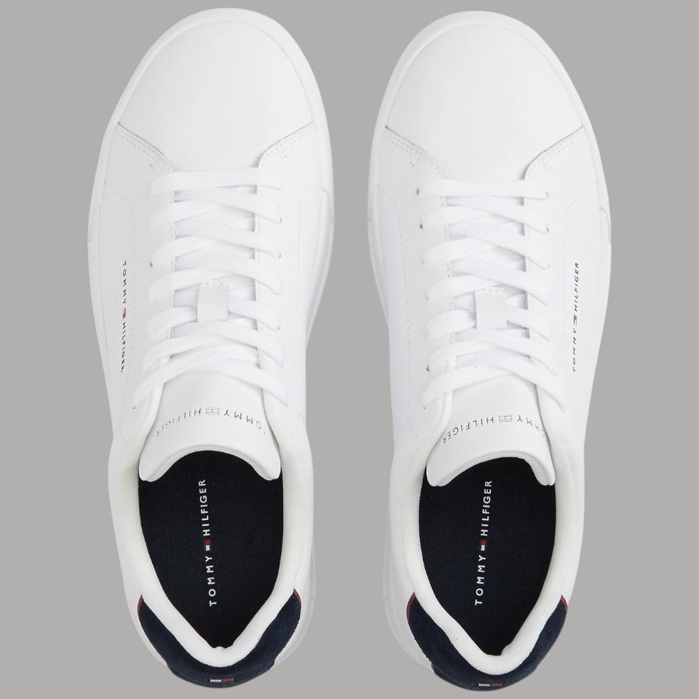 Sneakers Tommy Hilfiger bianche con puntale e fodera scura