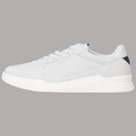 Scarpa uomo Tommy Hilfiger in pelle grigio chiaro, suola cupsole bianca