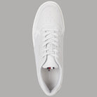 Scarpa uomo Tommy Hilfiger in pelle grigio chiaro con lacci bianchi