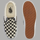 Scarpe Vans slip-on checkerboard in tela; suola waffle e interno beige