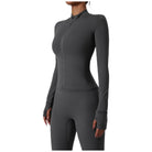 Sei G felpa grigia con zip traspirante fitness palestra SEIGS003 Felpe SEI G