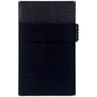 Sei G portacarte in alluminio nero con tasca elastica Portafogli SEI G