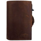 Sei G portacarte safe magnetic silver con custodia in pelle marrone Portafogli SEI G