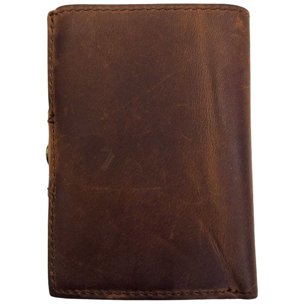 Sei G portacarte safe magnetic silver con custodia in pelle marrone Portafogli SEI G