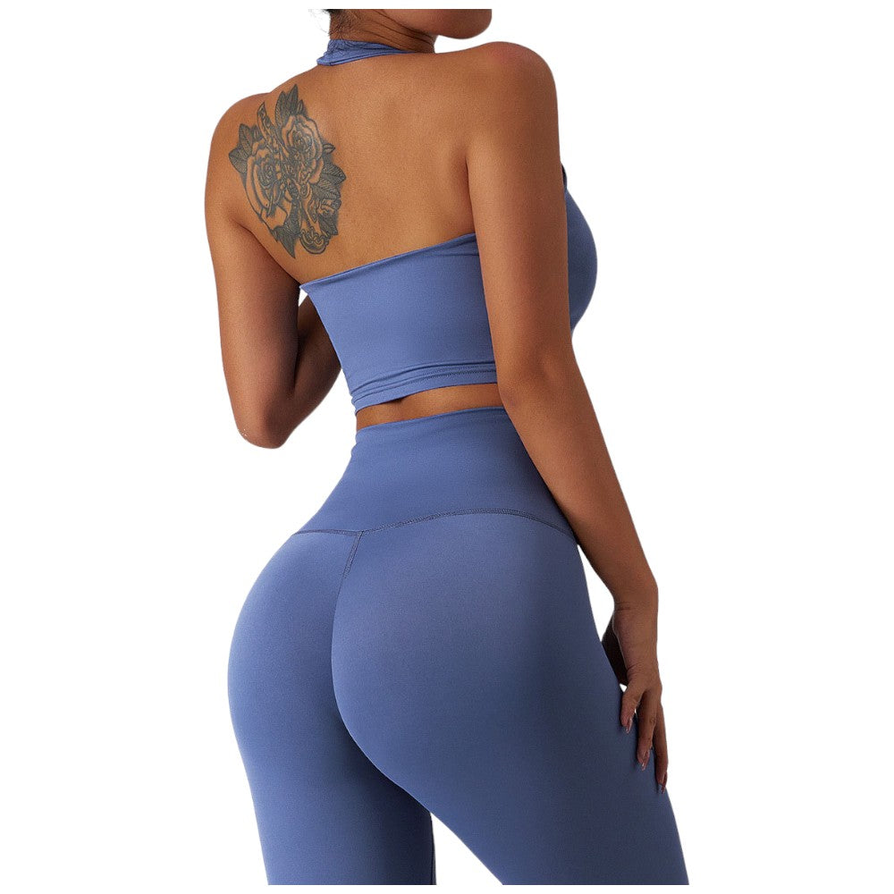 Sei G top blu traspirante fitness palestra SEIGS002 Top SEI G