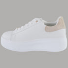 Sneakers Platform YNot Bianche NICOLE con Dettaglio Glitter Sand - Prodotti di Classe